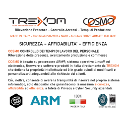 COSMO-Tre, prodotto in Italia da TREXOM, è garanzia di sicurezza a tutela di Privacy e Cyber Security aziendali